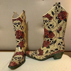 Nomad yippy cowboy boot style rain boots